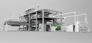 AL -- 2400mm SMS PP Spunbond Medical/Máquina de fabricação de tecidos não tecidos para saúde 